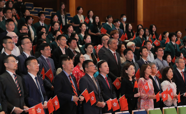 HKU Holds National Day Flag-Raising Ceremony to celebrate the 75th Anniversary of the founding of the People's Republic of China