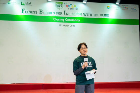 Ms. Linda LAM, SBS, Chairperson of the Equal Opportunities Commission delivered a keynote speech as Guest of Honour at the Closing Ceremony.
